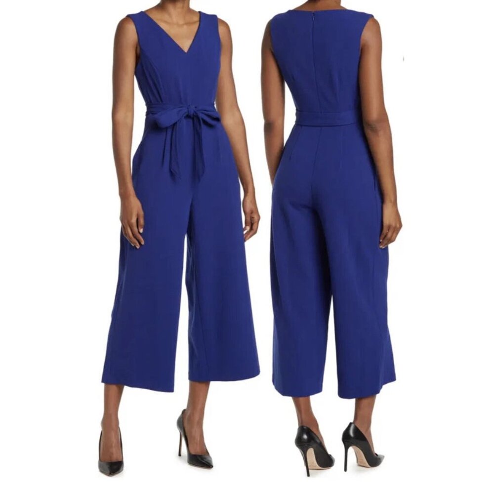 Calvin Klein Women's Size 4 Cropped Length Flare Leg Sleeveless Jumpsuit NWT SHO
